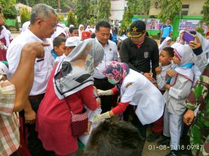 Imunisasi Campak-Rubella Dicanangkan di Tanjung Mutiara