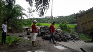 Jalan Putus di Cacang Randah Tiku Ditangani
