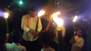 Sambut 1 Muharram, Puluhan Ribu Anak Salingka Danau Gelar Pawai Obor
