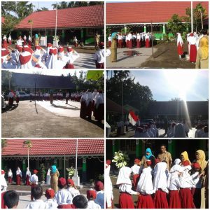 Camat Ampek Nagari Pembina Upacara di SDN 05 Malabua