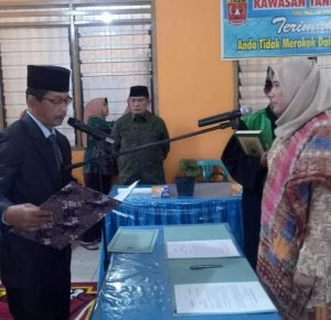 Camat Baso Lantik Dua PJ Walinagari