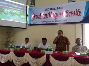 Pemnag Garagahan Gelar Sosialisasi Gerakan Nagari Bersih