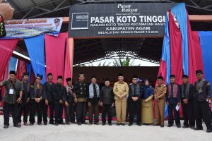 Resmikan Pasar Koto Tinggi Wabup Agam Sebut Pasar Media Pertumbuhan Ekonomi