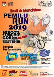 Banyak Hadiah Menarik di Pemilu Run 2019 Agam, Ikutan Yuk!