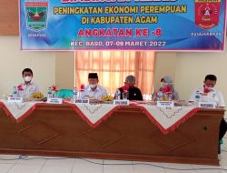 Bupati Agam Buka Bimtek Peningkatan Ekonomi Perempuan Angkatan VIII