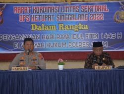 Jelang Lebaran, Forkopimda Agam Gelar Rakor Lintas Sektoral Ops Ketupat 2022