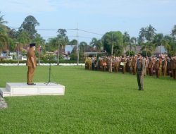 Bupati Agam Pimpin Apel Gabungan Pasca Libur Lebaran