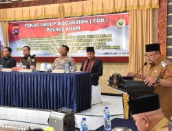 Dukung MoU Polres dengan LKAAM Agam, Bupati : Sebelum Tempuh Jalur Hukum Selesaikan Masalah di Tingkat Nagari