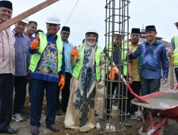 Revitalisasi Pasar Serikat Lubuk Basung Mulai Dikerjakan, Anggota DPR RI Nevi Zuairina Letakkan Batu Pertama