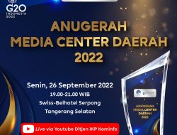 Besok Agam Media Center Bakal Terima Anugerah MC Daerah 2022 dari Kemenkominfo RI