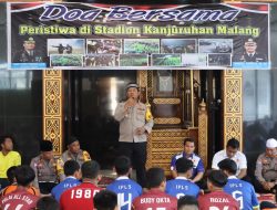 Prihatin Tragedi Kanjuruhan, Polres Agam Gelar Doa Bersama