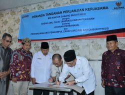 Baznas Agam-BRI Kacab Bukittinggi Jalin Kerjasama, Bayar Zakat Lebih Mudah