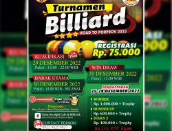 Road To Porprov Sumbar XVI, POBSI Agam Gelar Turnamen Billiard