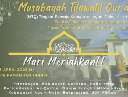 Masjid Agung Nurul Falah Gelar MTQ Tingkat Remaja
