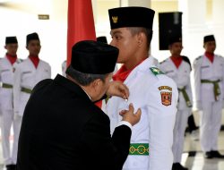 Bupati Andri Warman Kukuhkan 63 Anggota Paskibraka Kabupaten Agam 2023