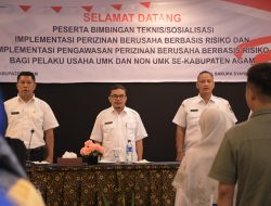 240 Pelaku Usaha Ikuti Bimtek Implementasi Perizinan dan Pengawasan Berusaha Berbasis Risiko