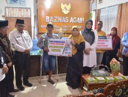 Baznas Agam Kembali Salurkan Zakat Program Pemerintah Untuk Ratusan Mustahik