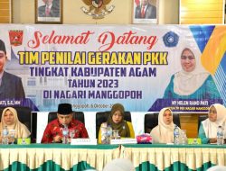 TP PKK Nagari Manggopoh Dinilai Tim TP PKK Kabupaten Agam