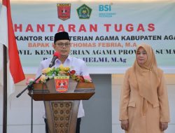 Jabat Kakan Kemenag Agam, Thomas Febria : Amanah Sudah di Pundak