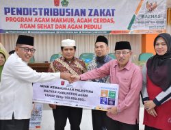 Hadiri Penyaluran Zakat BAZNAS Agam,Bupati: Zakat Energi Baru Peningkatan Kualitas Hidup