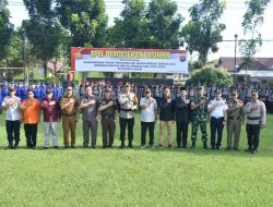 Bupati Agam Hadiri Apel Pergeseran Pasukan di Polres Agam