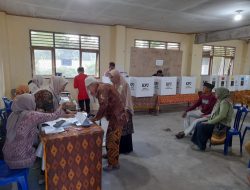 TPS 096 di Nagari Lubuk Basung Mulai Didatangi Pemilih