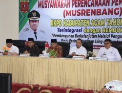 Buka Musrenbang RKPD 2025 , Bupati Agam : 2025 Jadi Tahun Transisi