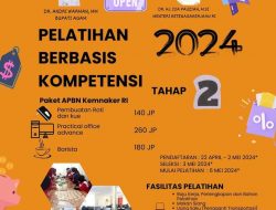 UPT BLK Agam Buka Pendaftaran Pelatihan Berbasis Kompetensi Tahap II