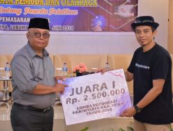 Serahkan Hadiah Lomba Fotografi, Sekda Agam : Upaya Promosi Pariwisata