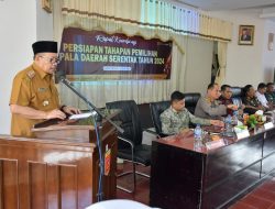 Buka Rakor Persiapan Tahapan Pilkada 2024, Bupati Agam: Wujudkan Pilkada Berkualitas dan Bermartabat