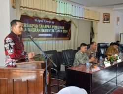 KPU Agam Gelar Rakor Tahapan Pilkada Serentak 2024
