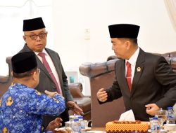 Jelang Upacara, Ketua DPRD Bersama Ketua Korpri Agam Temuramah Bersama Forkopimda