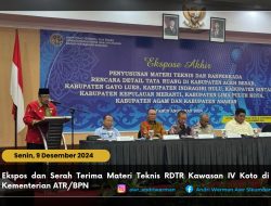 Bupati Agam Ekspos dan Serah Terima Materi Teknis RDTR Kawasan IV Koto di Kementerian ATR/BPN