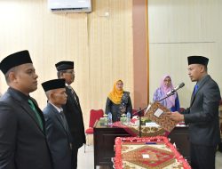 Bupati Agam Lantik Tiga Penjabat Wali Nagari Persiapan di Lubuk Basung