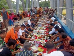 Jembatan Simaruok Diresmikan, Warga Ungkap Syukur Dengan Makan Bersama
