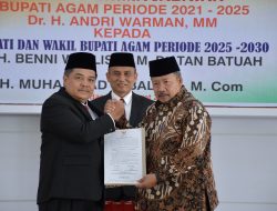Sertijab Bupati Agam Andri Warman Kepada Benni Warlis, Khidmat