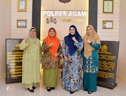 Jelang Akhir Masa Tugas, Ketua Bhayangkari Agam Silaturahmi Dengan Ketua TP-PKK Agam