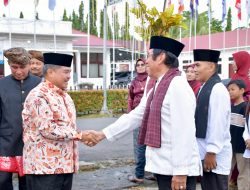Bupati Agam Hadiri Peletakan Batu Pertama Balairung Suku Caniago di Padang Baru