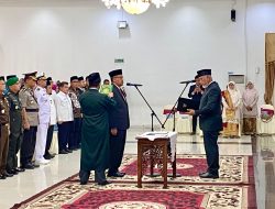 Bupati Agam Hadiri Pelantikan Sekdaprov Sumatera Barat.
