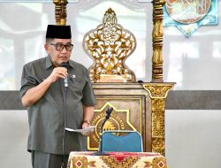 Bupati Agam Hadiri Sosialisasi dan Simulasi Pencegahan Bahaya Kebakaran di Masjid Al Hikmah Lubuk Basung
