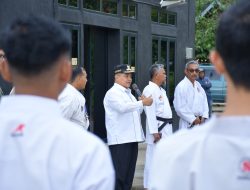 Bupati Agam Hadiri Latihan Gabungan INKANAS se-Kabupaten Agam di Panampuang