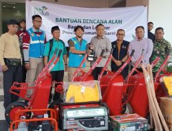 PT PLN UIP3B Padang Bantu Peralatan Penanganan Bencana, Untuk 5 Nagari di Tanjung Raya