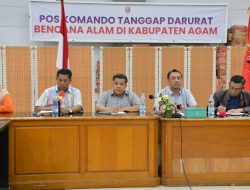 Bupati-Wabup Agam Ikuti Rapat Evaluasi Tanggap Darurat Bencana