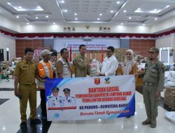 Pemkab Lampung Barat Salurkan Bantuan Untuk Warga Terdampak Bencana di Agam