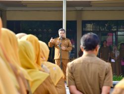 Bupati Beni Warlis Pimpin Apel Gabungan ASN Pemkab. Agam