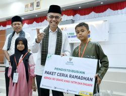 Hadirkan Senyum Anak Yatim, Baznas Agam Salurkan Paket Ceria Ramadan 1447 Hijriah