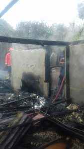 Kebakaran di Gaduik, Dua Rumah Warga Hangus Terbakar