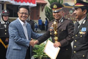Bupati Agam Hadiri HUT Bhayangkara ke-72 di Polres Bukittinggi