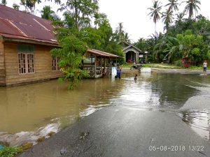 Puluhan Rumah Yang Tergenang Air di Tiku Sudah Surut