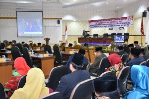 Pemkab Agam dan DPRD Dengar Pidato Kenegaraan Presiden